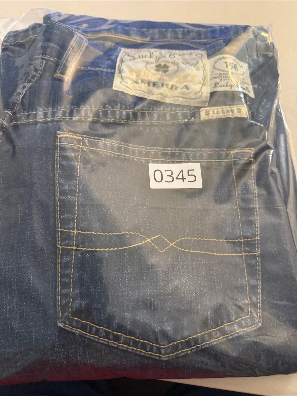 Vintage‎ Y2K Lucky Brand Dungarees Peanut Pant Flare Jeans 8/29 USA Made